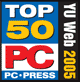 Naslovi.net među TOP 50 sajtova u Srbiji u 2005. godini po izboru časopisa PC