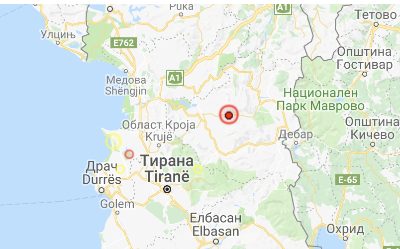 Zemljotres u albaniji